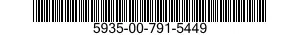 5935-00-791-5449 CONNECTOR,PLUG,ELECTRICAL 5935007915449 007915449