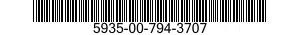 5935-00-794-3707 CONNECTOR,RECEPTACLE,ELECTRICAL 5935007943707 007943707