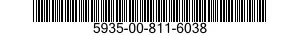 5935-00-811-6038 CONNECTOR,PLUG,ELECTRICAL 5935008116038 008116038