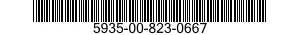 5935-00-823-0667 CONNECTOR,RECEPTACLE,ELECTRICAL 5935008230667 008230667