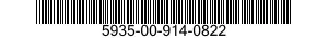 5935-00-914-0822 CONNECTOR,PLUG,ELECTRICAL 5935009140822 009140822