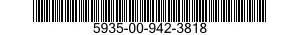 5935-00-942-3818 CONNECTOR,PLUG,ELECTRICAL 5935009423818 009423818