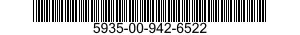 5935-00-942-6522 CONNECTOR,PLUG,ELECTRICAL 5935009426522 009426522