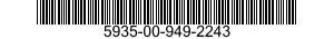 5935-00-949-2243 CONNECTOR,PLUG,ELECTRICAL 5935009492243 009492243