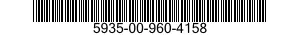 5935-00-960-4158 SOCKET,PLUG-IN ELECTRONIC COMPON 5935009604158 009604158