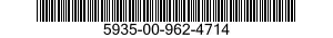 5935-00-962-4714 CONNECTOR,ELECTRON TUBE 5935009624714 009624714