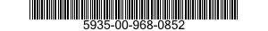 5935-00-968-0852 CONNECTOR,PLUG,ELECTRICAL 5935009680852 009680852