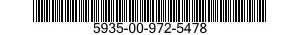 5935-00-972-5478 CONNECTOR,PLUG,ELECTRICAL 5935009725478 009725478