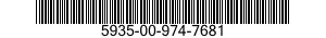 5935-00-974-7681 CONNECTOR,PLUG,ELECTRICAL 5935009747681 009747681