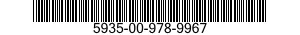5935-00-978-9967 CONNECTOR,PLUG,ELECTRICAL 5935009789967 009789967