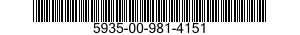 5935-00-981-4151  5935009814151 009814151