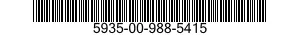 5935-00-988-5415 SOCKET,PLUG-IN ELECTRONIC COMPON 5935009885415 009885415