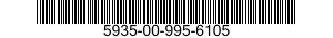 5935-00-995-6105 SOCKET,PLUG-IN ELECTRONIC COMPON 5935009956105 009956105