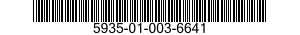 5935-01-003-6641 CONNECTOR,PLUG,ELECTRICAL 5935010036641 010036641