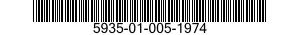 5935-01-005-1974 CONNECTOR,PLUG,ELECTRICAL 5935010051974 010051974