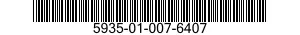 5935-01-007-6407 CONNECTOR,PLUG,ELECTRICAL 5935010076407 010076407