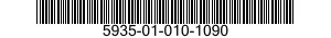 5935-01-010-1090 CONNECTOR,PLUG,ELECTRICAL 5935010101090 010101090