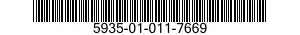 5935-01-011-7669 CONNECTOR,RECEPTACLE,ELECTRICAL 5935010117669 010117669