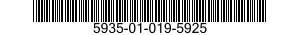 5935-01-019-5925 SOCKET,PLUG-IN ELECTRONIC COMPONENTS 5935010195925 010195925