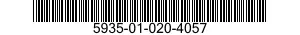 5935-01-020-4057 CLAMP,CABLE,ELECTRICAL CONNECTOR 5935010204057 010204057