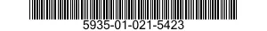 5935-01-021-5423 CONNECTOR,PLUG,ELECTRICAL 5935010215423 010215423