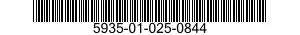 5935-01-025-0844 CONNECTOR,PLUG,ELECTRICAL 5935010250844 010250844
