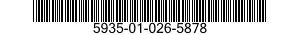 5935-01-026-5878 CONNECTOR,RECEPTACLE,ELECTRICAL 5935010265878 010265878
