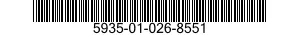 5935-01-026-8551 CONNECTOR,RECEPTACLE,ELECTRICAL 5935010268551 010268551
