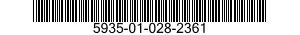 5935-01-028-2361 CONNECTOR,RECEPTACLE,ELECTRICAL 5935010282361 010282361