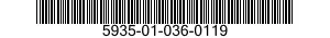 5935-01-036-0119 LEADASSEMBLY,ELECTRICAL 5935010360119 010360119