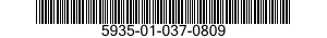 5935-01-037-0809 CONNECTOR,PLUG,ELECTRICAL 5935010370809 010370809