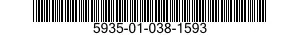 5935-01-038-1593 CONNECTOR,RECEPTACLE,ELECTRICAL 5935010381593 010381593