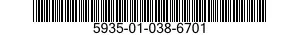 5935-01-038-6701 POLARIZING KEY,ELECTRICAL CONNECTOR 5935010386701 010386701