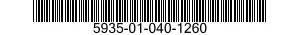 5935-01-040-1260 CONNECTOR,PLUG,ELECTRICAL 5935010401260 010401260