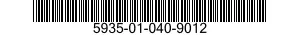 5935-01-040-9012 CONNECTOR,RECEPTACLE,ELECTRICAL 5935010409012 010409012