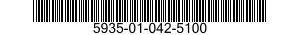 5935-01-042-5100 CONNECTOR,PLUG,ELECTRICAL 5935010425100 010425100