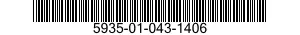 5935-01-043-1406 SOCKET,PLUG-IN ELECTRONIC COMPON 5935010431406 010431406