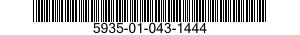 5935-01-043-1444 CONNECTOR,RECEPTACLE,ELECTRICAL 5935010431444 010431444