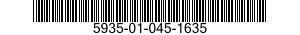 5935-01-045-1635 CONNECTOR,PLUG,ELECTRICAL 5935010451635 010451635