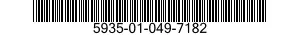 5935-01-049-7182 SOCKET,PLUG-IN ELECTRONIC COMPONENTS 5935010497182 010497182
