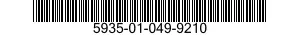 5935-01-049-9210 CONNECTOR,PLUG,ELECTRICAL 5935010499210 010499210
