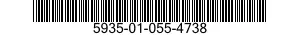 5935-01-055-4738 CONNECTOR BODY,PLUG,ELECTRICAL 5935010554738 010554738