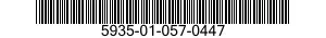 5935-01-057-0447 CONNECTOR,RECEPTACLE,ELECTRICAL 5935010570447 010570447