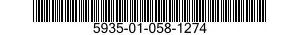 5935-01-058-1274 CONNECTOR,PLUG,ELECTRICAL 5935010581274 010581274