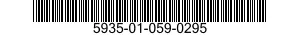 5935-01-059-0295 CONNECTOR,PLUG,ELECTRICAL 5935010590295 010590295