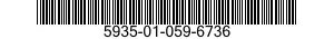 5935-01-059-6736 CONNECTOR,RECEPTACLE,ELECTRICAL 5935010596736 010596736