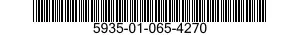 5935-01-065-4270 CONNECTOR BODY,RECEPTACLE,ELECTRICAL 5935010654270 010654270