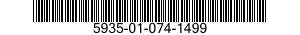 5935-01-074-1499 SOCKET,PLUG-IN ELECTRONIC COMPONENTS 5935010741499 010741499