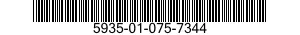 5935-01-075-7344 BRACKET,ELECTRICAL CONNECTOR 5935010757344 010757344