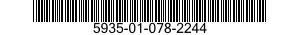 5935-01-078-2244 PLATE,RETAINING,ELECTRICAL CONNECTOR 5935010782244 010782244